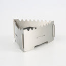 Campleader Stainless Steel Camping Stove Outdoor Picnic BBQ Solid Liquid Alcohol Cooking Stove with 3 Windshield