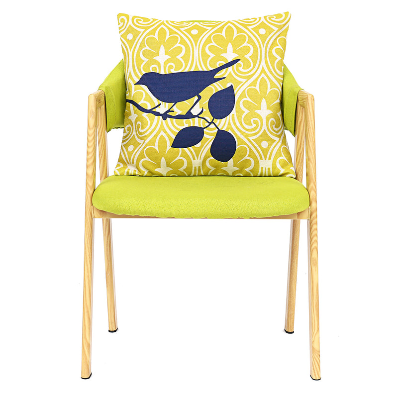 45x45cm Bird Flax Square Pillow Case Cushion Cover Sofa Throw Home Bedroom Decor