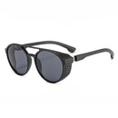 KCASA Fashion Sunglasses Men Women Punk Retro Round Sunglasses Anti-UV