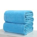 27.6x39.4inch Travel Warm Velvet Blanket Double-sided Air-conditioned Solid Bedding Towel