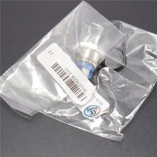 3A 250VAC 16mm Start Horn Button Metal Waterproof Push Button Switch Nickel Brass Button