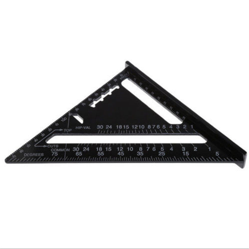7inch 12inch Triangle Ruler Straight Angle Ruler Measuring Tool Quick Read Square Layout Tool Woodworking Gauge Measure
