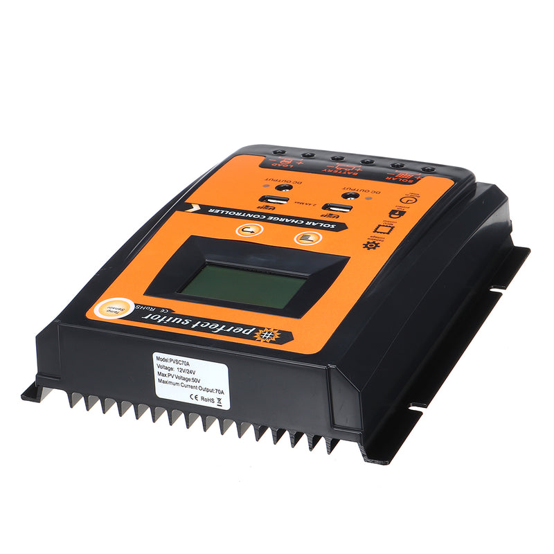 MPPT 30A/50A/70A Solar Panel Controller Solar Charge Controller Battery Regulator Solar Panel Charging Controller