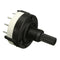 1 Pole 12 Way 0.3A 250VAC Black Rotary Switch Solder Terminals 18 Teeth Shaft