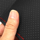 Black Red Line Car With Hand Sewing Steering Wheel Set Car Steering Wheel Covers
