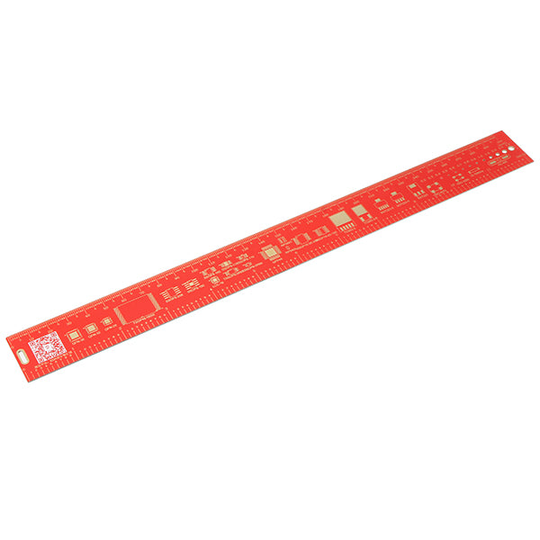 5Pcs 30cm Multifunctional PCB Ruler Measuring Tool Red