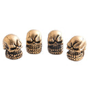 4Pcs Universal Resin Skull Head Car Wheel Tire Valve Stem Caps Automobiles Tyre Dustproof Lid Decora