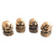 4Pcs Universal Resin Skull Head Car Wheel Tire Valve Stem Caps Automobiles Tyre Dustproof Lid Decora