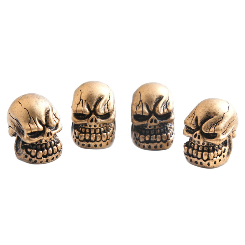 4Pcs Universal Resin Skull Head Car Wheel Tire Valve Stem Caps Automobiles Tyre Dustproof Lid Decora