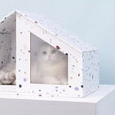 Furrytail Ped Bed Comfortable Cats House Two Sizes Of Pet House Foldable Corrugated Paper House  Cats DIY Scratching Board Pad Claw Care Pet Cats accessories From Xiaomi Youpin
