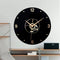 Emoyo ECY003 Musical Note Wall Clock Black CD Album 3D Wall Clock For Home Office Decorations