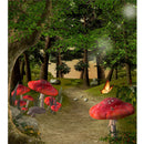 3x5FT Forest Mushroom Fairy Tale Photography Backdrop Background Studio Prop