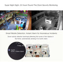 720P Black US Plug Wireless Camera Outdoor HD Wifi Remote Home IP Camera Two-Way Voice Intercom Waterproof Monitoring External Speaker Microphone with Card