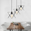 3 In 1 Metal Vintage Ceiling Light Pendant Lamp Cage Lampshade Fixture Chandelier Indoor Lighting