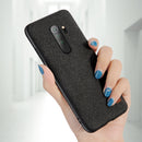 Bakeey Luxury Fabric Splice Soft Silicone Edge Shockproof Protective Case For Xiaomi Redmi Note 8 Pro