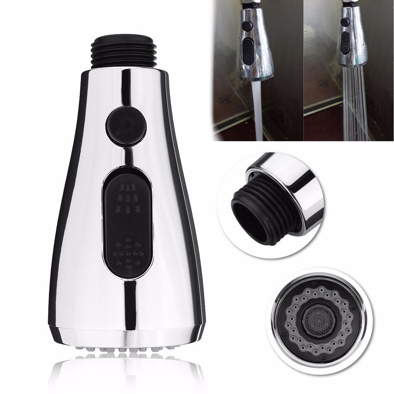 2 Function Pull Out Spray Head Bathroom Faucet Replacement Sink Basin Shower Head