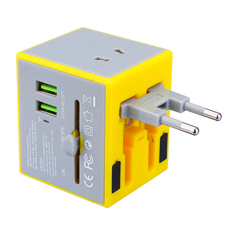 AUGIENB All In One Universal Conversion Plug UK/EU/AU/US Electric Plug Converter AC Power Adapter USB Charger
