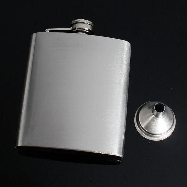 7oz Stainless Liquor flagon Retro Rum Whiskey Alcohol Pocket Flask with Funnel