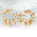 Fashion Metal Hallow Leaves Earrings Vintage Round Ear Stub Earring For Women