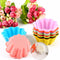 10pcs Silicone Flower Shape Cake Mold Mould Pudding Muffin Baking Mold