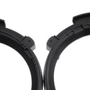 2Pcs Car Replacement Headlights Brackets Light Base Left & Right Black For Jeep Wrangler JK 2007-2016