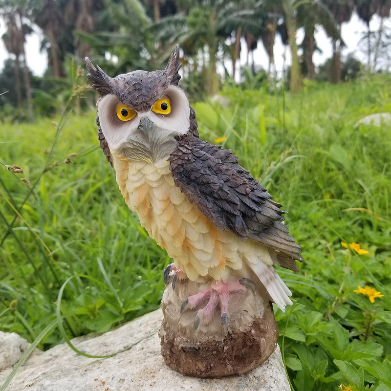 Synthetic Resin Owl Outdoor Hunting Decoy Garden Yard Landscape Decorations