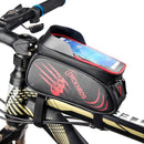 DRCKHROS Bike Frame Front Bag Waterproof 5.5inch Phone Bag MTB Road Cycling Bicycle Pouch Storage Bag