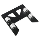 Black/Silver Aluminum Y Carriage Hot Bed Support Plate with Slider for 3D Printer