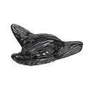 Natural Black Obsidian Wolf Head Pendant Necklace Jewelry Quartz Crystal Gift