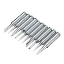10Pcs Solder Soldering Iron Tip Tool Set for Atten Quick Lukey Aoyue 968