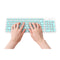 Ultra Silent Thin 2.4GHz Round Keycap Wireless Keyboard and Mouse Set Kit for Desktop Notebook