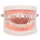 4 Colors Hiphop Grillz Hip Hop Gold Braces Teeth Jewelry Set