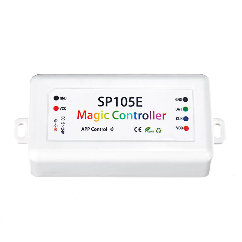 SP105E Magic bluetooth LED Controller For WS2811 2812 6803 IC Strip Light By IOS/Android APP DC5-24V