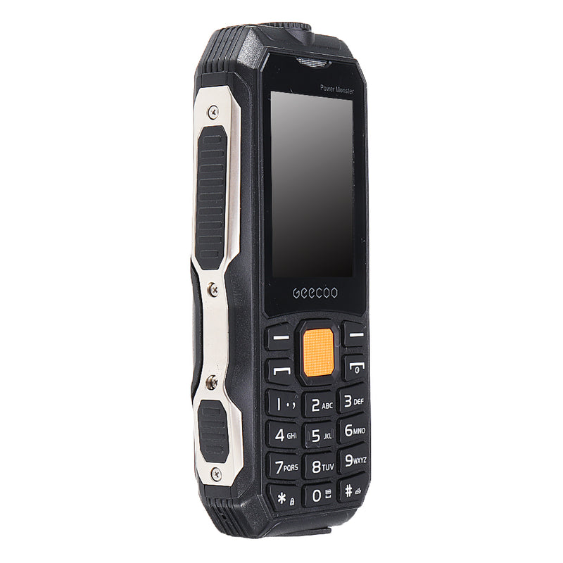 GEECOO Power Monster 2.4 Inch 5000mAh Power Bank With FM Flashlight Dual Camera Dual SIM Card  Dual Standby Feature Rggged Phone