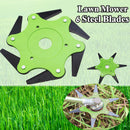 65Mn 6 Steel Blades Razors Grass Eater Trimmer Head Lawn Mower Head Brush Cutter Tool