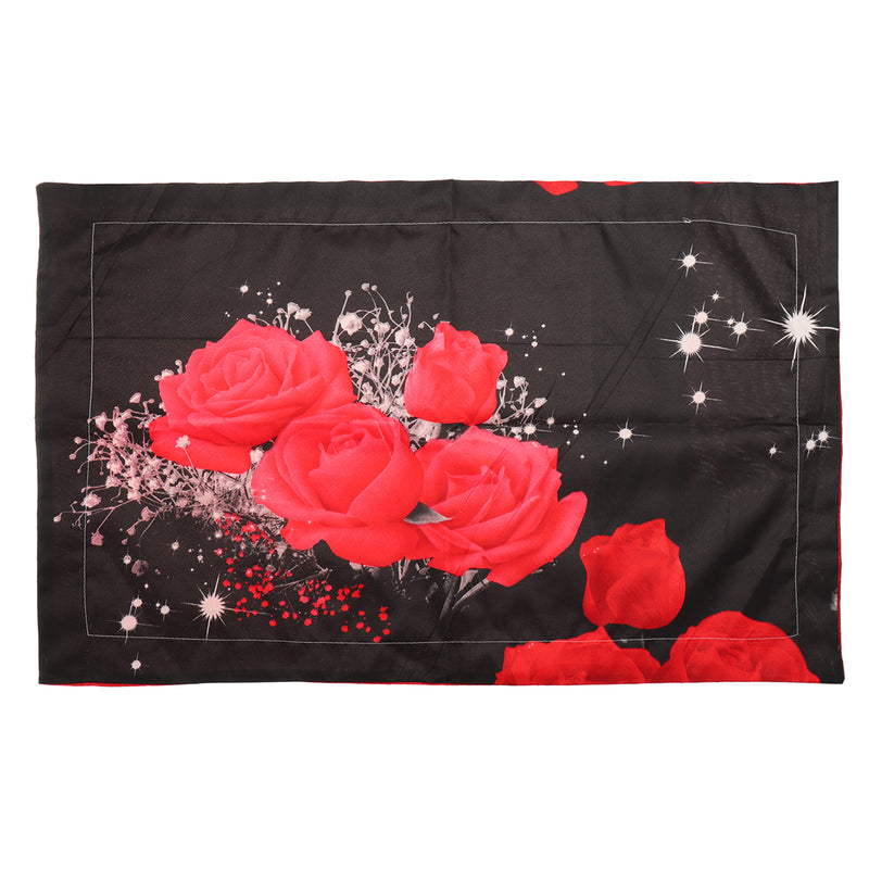 Bedding Set luxury 3D Rose Cotton Bedding Sets Bed Sheet Duvet Cover Pillowcase Cover Set King Twin Queen Size Bedspread