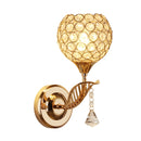 E27 Modern Crystal Wall Light Living Room Corridor Balcony Lamp 220V