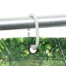 4Pcs Panda Bamboo Decor Non-Slip Rug Toilet Lid Cover Bath Mat Shower Curtain for Bathroom