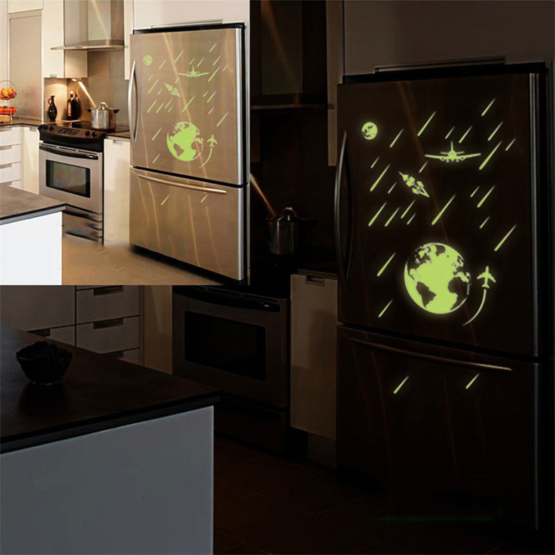 Cartoon Universe Meteor Shower Luminous DIY PVC Wall Sticker Kids Room Home Decor Art Mural Decal