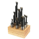 Machifit 9pcs F1 1/2 Inch Shank Boring Bar Carbide Tipped Boring Bar Lathe Tools