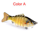 ZANLURE 10cm Mini Fishing Hard Bait Artificial Swimbait Fish Seven Knotted Fish Simulation Adult Fishing Outdoor Fun 15.5g Fishing Lure