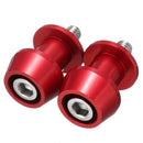 Pair 8mm Swing Arm Spool Motorcycle CNC Slider Stand Bobbins Universal Alloy