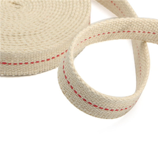 7/8 Inch Flat Cotton Wick 15 Foot Length Wick For Oil Lamps and Lanterns 4.5M