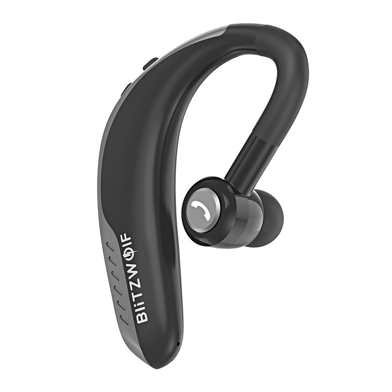 BlitzWolf BW-BH2 Wireless bluetooth 5.0 Earphone Light Single Business Sports Earhook Handsfree HD Calls Headphone with Mic