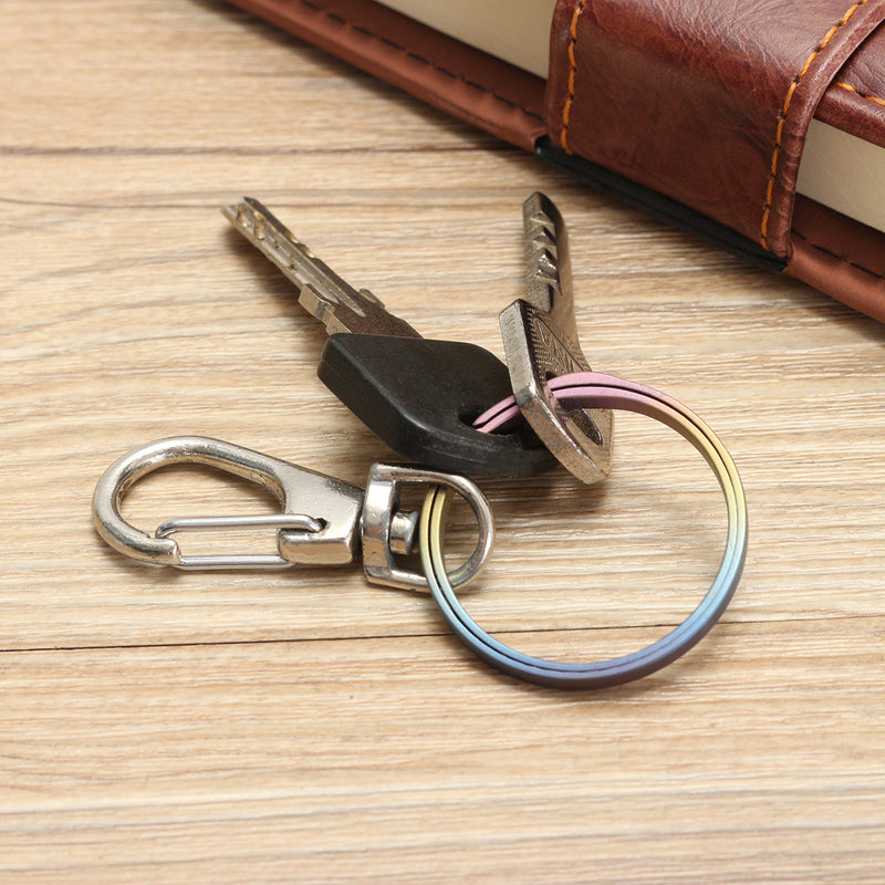 BANG TI K2 32mm Colorful Titanium Key Ring Nail Saving Flexible Keyring