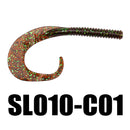 SeaKnight SL010 6pcs/bag 7.5g 130mm/5in Soft Fishing Lure Flexible Tail Worm Grub Lure Salt Water