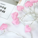 3M Battery Powered Pink Love Heart 20LED Fairy String Holiday Light for Bedroom Home Decoracion