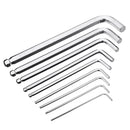 9pcs L Wrench Ball End Long Arm Hex Key Allen Wrench Set Powerful Repair Tool