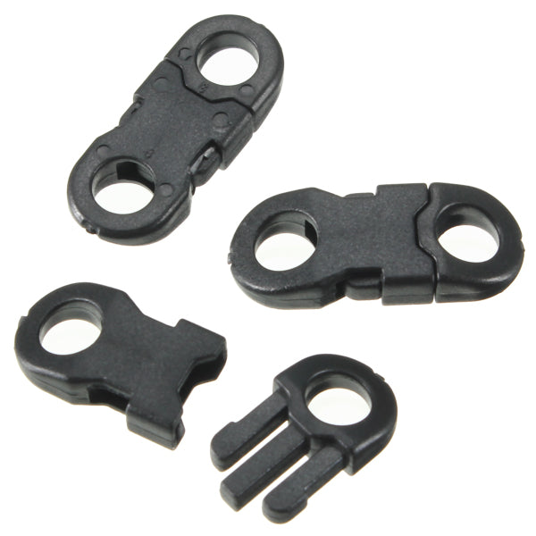 10Pcs Buckles Hook Black For Paracord Bracelets Plastic Clasp Side Release