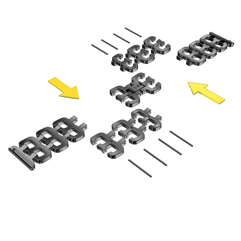 22mm Fashion Luxury Stainless Steel Watch Band for Samsung S3 Smart watch